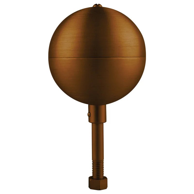 Aluminum Ball Flagpole Topper | 3" - 10" options | 3 Colors - Liberty Flagpoles - Accessory