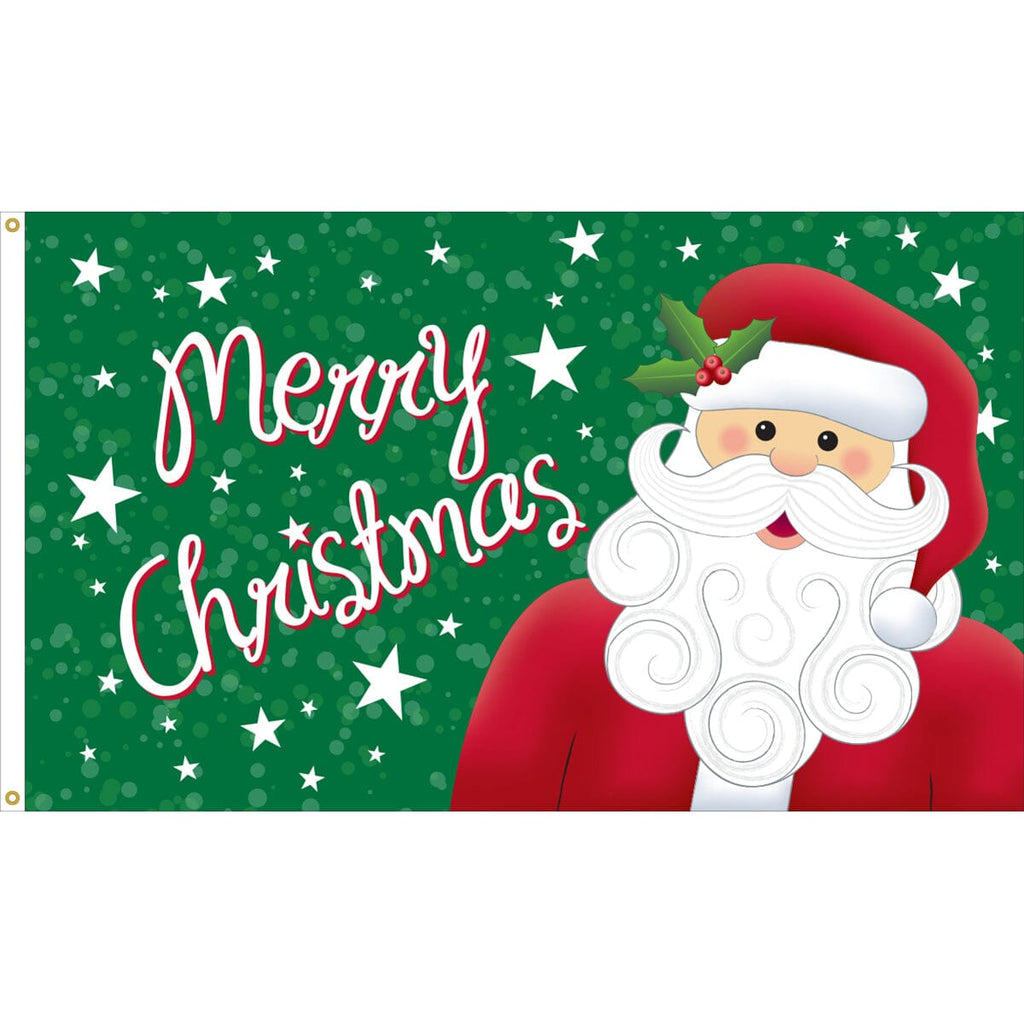 Santa Mini Flags Christmas: Santa Flag | Nylon 3' x 5'