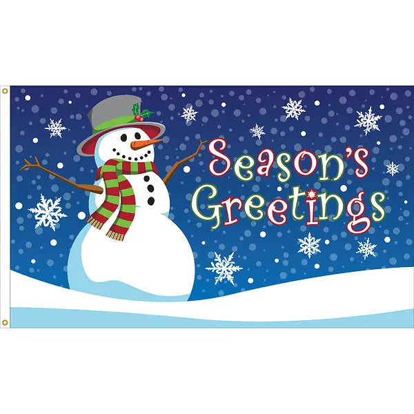 Christmas: Seasons Greetings Flag | Nylon 3' x 5'