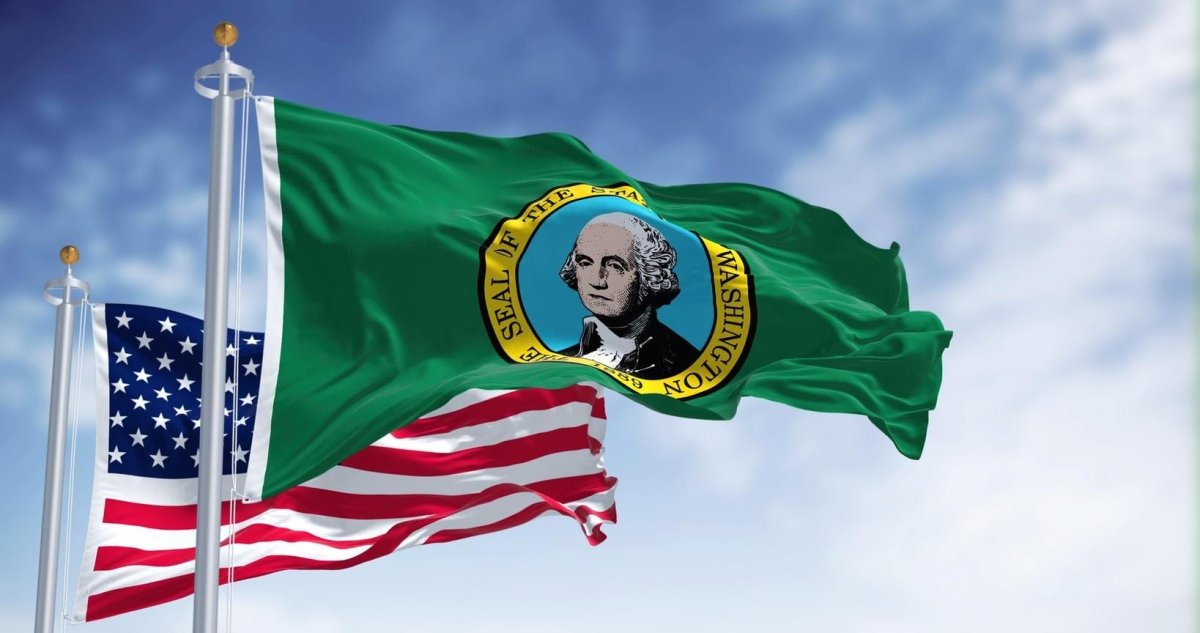 Washington State Flag | Nylon or Poly - Liberty Flagpoles - State Flag