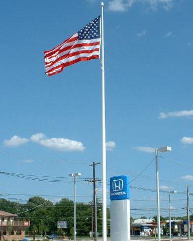 30ft Aluminum Flagpole - Internal Halyard - Commercial Grade-Commercial Flagpole-Liberty Flagpoles