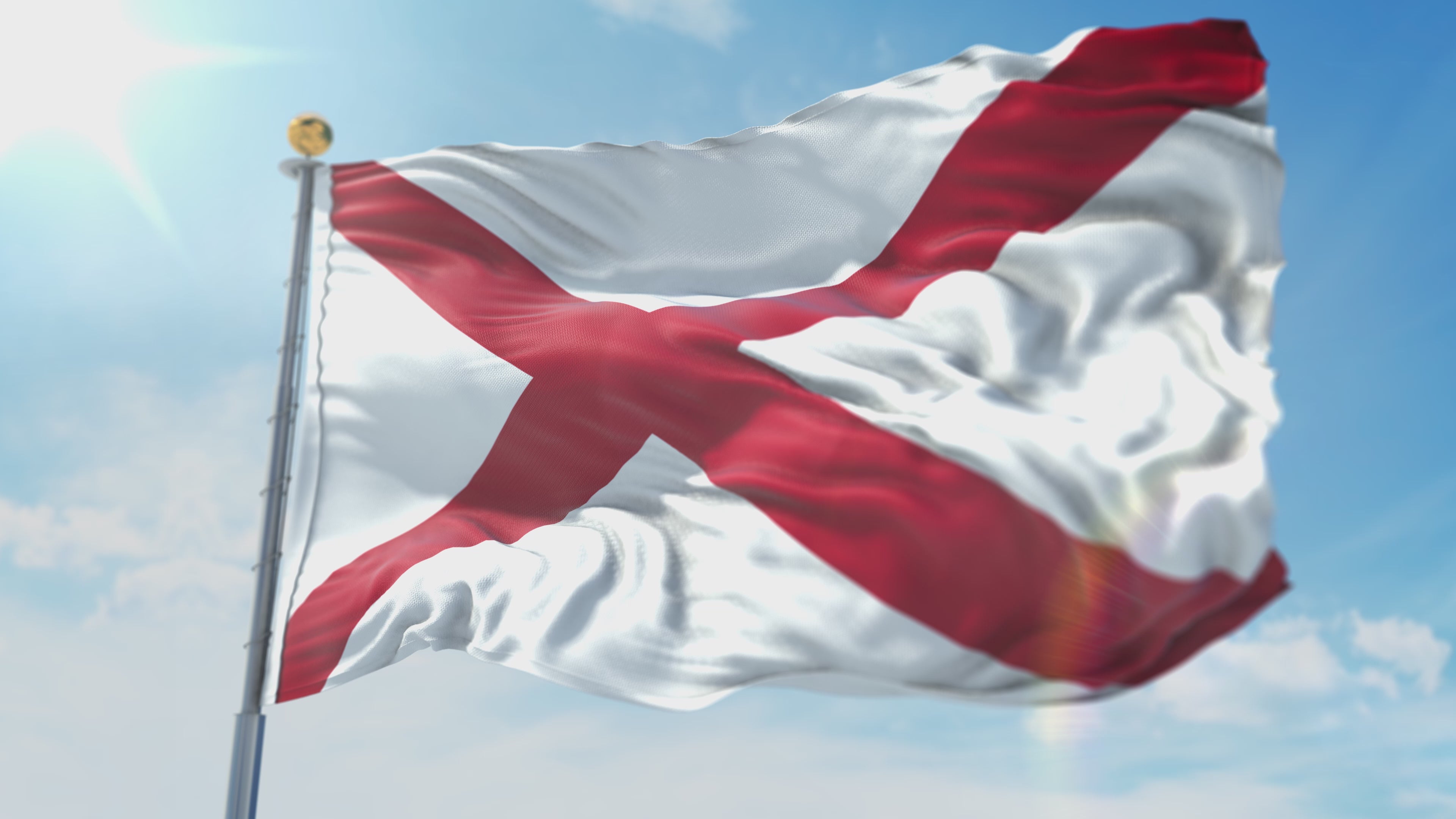 Alabama State Flag | Nylon or Poly-Max-State Flag-Liberty Flagpoles