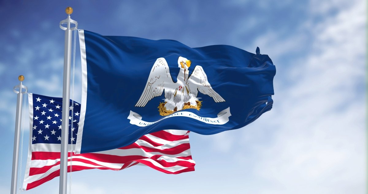 Louisiana State Flag | Nylon or Poly - Liberty Flagpoles - State Flag