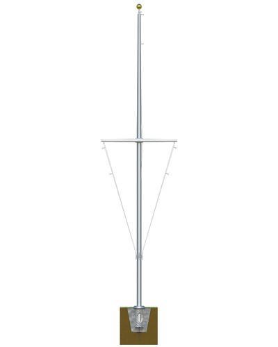 40ft Nautical Aluminum Flagpole-Nautical Flagpole-Liberty Flagpoles