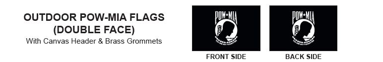 POW/MIA Flag | Available in Nylon or Poly-Max-Military Flags-Liberty Flagpoles