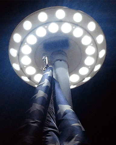 Solar flag light deals