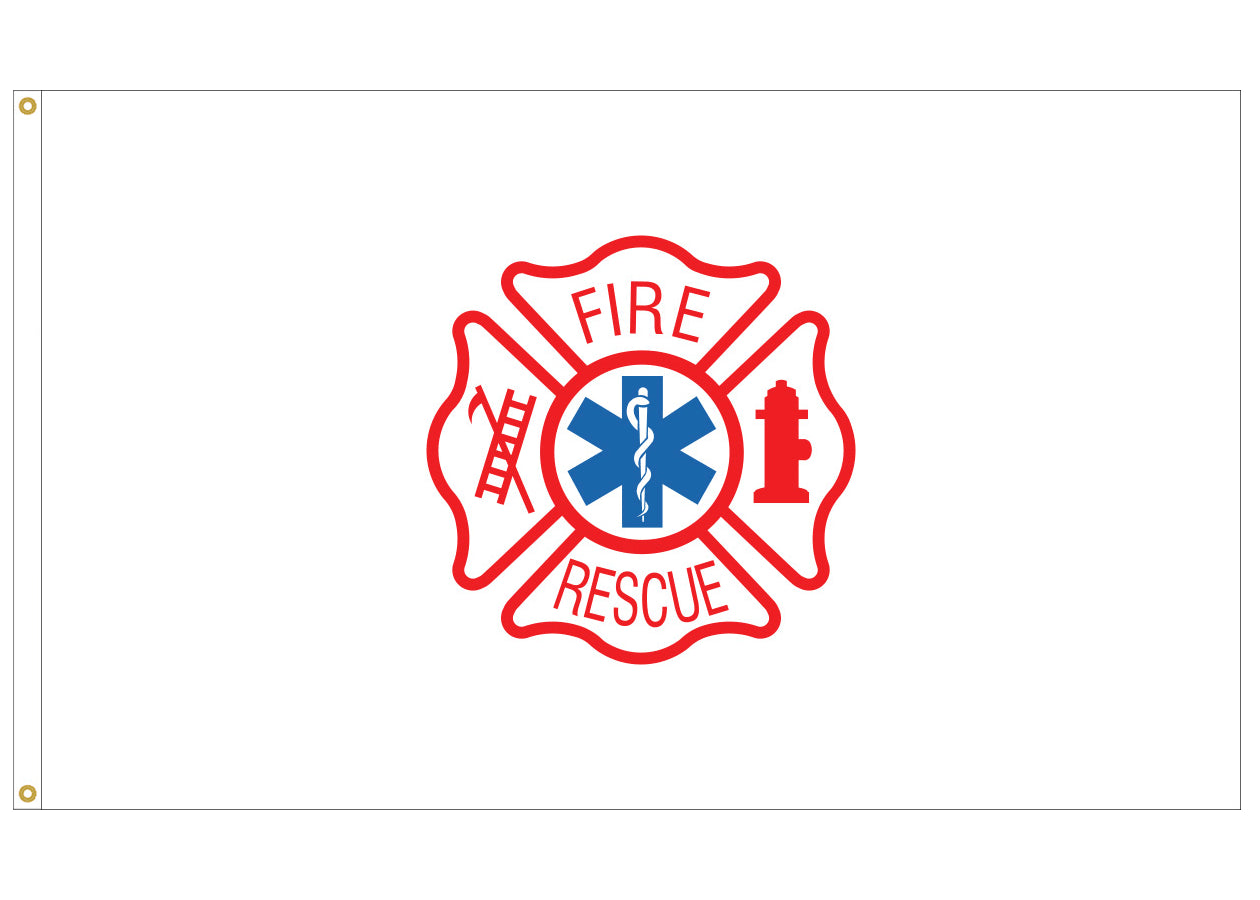 Fire Rescue Flag | Nylon 3' x 5'