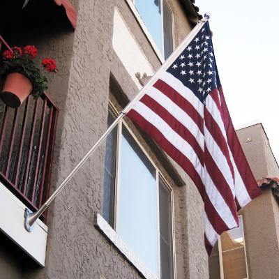  Professional Grade Wall Flag Pole-Wall Mount, part of Liberty Flag Poles collection of flag poles for houses
