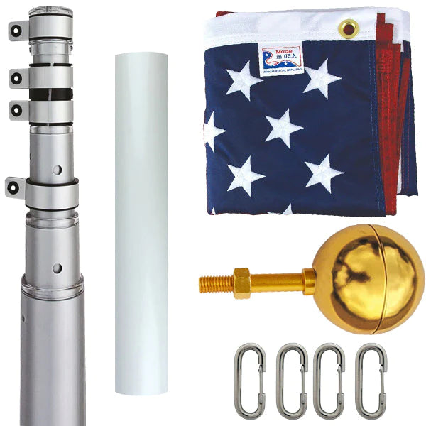 Made In The USA Telescoping Flagpoles Liberty Flagpole Made in the usa telescoping flagpoles liberty flagpole