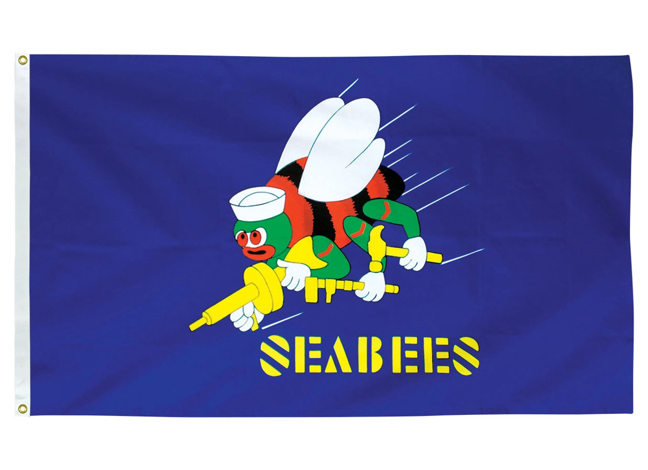 Seabees Flag | Poly-Max 3' x 5'