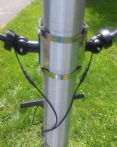 Dual Commercial Solar Flag Light-Solar Flagpole Lights-Liberty Flagpoles