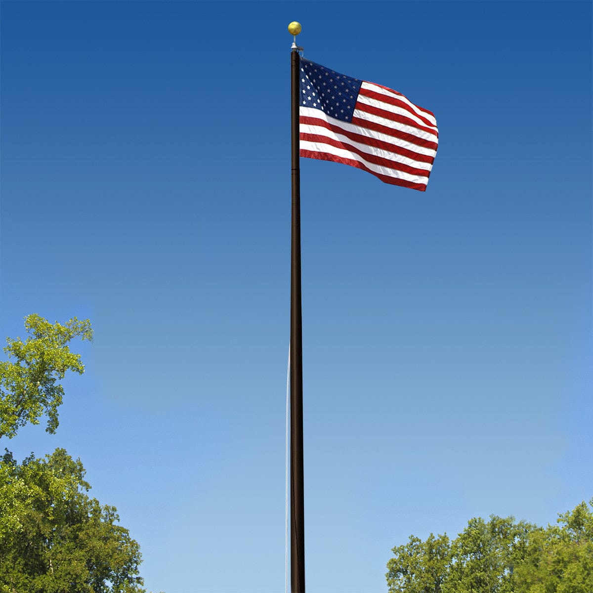25ft Premium Sectional Flagpole | All-In-One Package